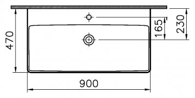 Раковина Vitra T4 4454B003-0001