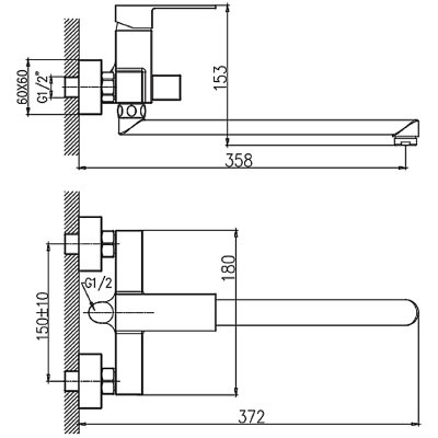 Смеситель для ванны Haiba HB22191