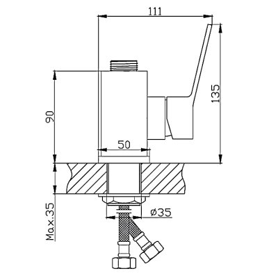 Смеситель для кухни Haiba HB73559