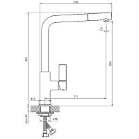 Смеситель для кухни Haiba HB70501