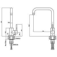 Смеситель для кухни Haiba HB71304-4