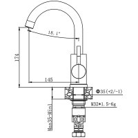 Смеситель для кухни Haiba HB72304-3