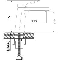 Смеситель для раковины Shevanik S8301