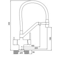 Смеситель для кухни Gappo G4398-86