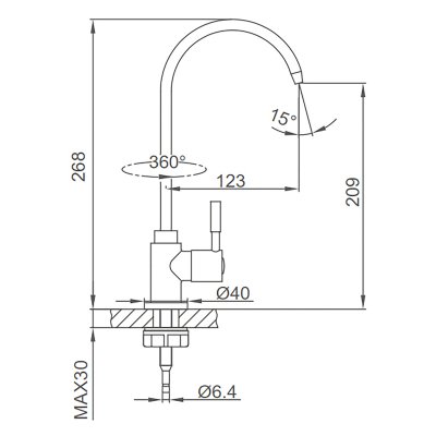 Смеситель для кухни Frap F1052-10