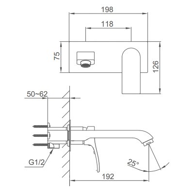 Смеситель для раковины Frap F1275-19