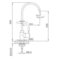 Смеситель для кухни Frap F1052-10
