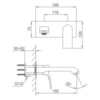 Смеситель для раковины Frap F1275-19