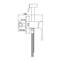 Смеситель с гигиеническим душем Gappo G7217-8
