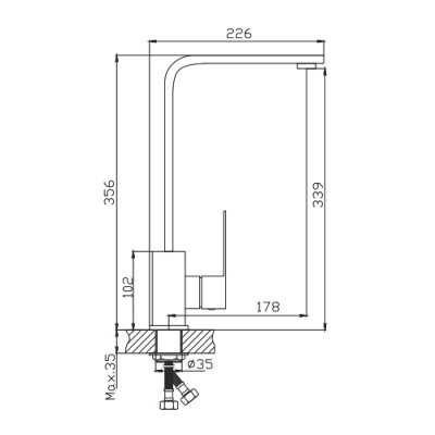 Смеситель для кухни Haiba HB70803-7