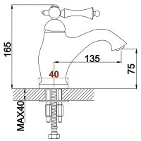 Смеситель для раковины Rose R0101Q