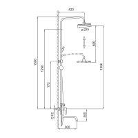 Душевая стойка Frap F24001