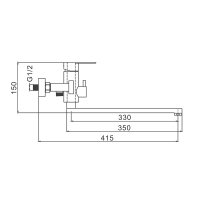 Смеситель для ванны Frap F22805