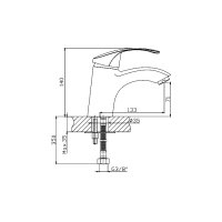 Смеситель для раковины Cron CN1021