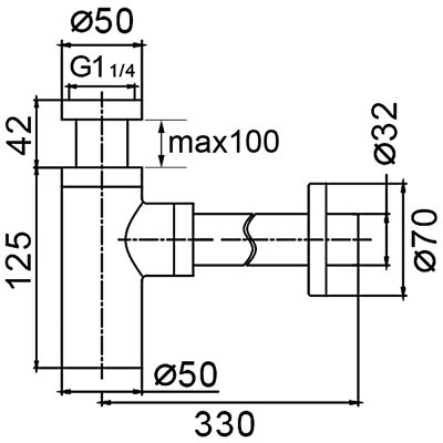 Сифон Frap F82-7