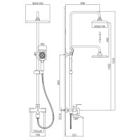 Душевая стойка Frap F2469