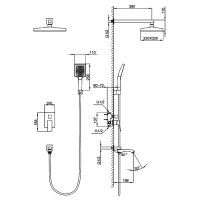 Душевой комплект Frap F7176-3