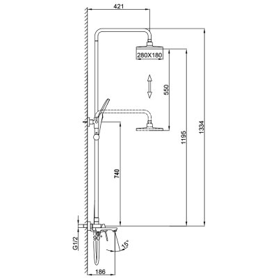 Душевая стойка Frap F2486-6
