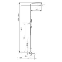 Душевая стойка Gappo G2418