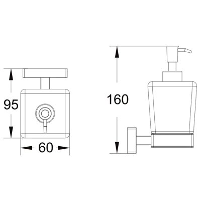 Дозатор для жидкого мыла Shevanik SG5644