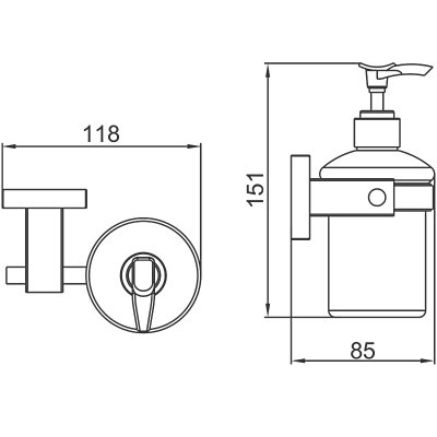 Дозатор для жидкого мыла Ledeme L71827