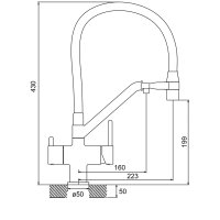 Смеситель для кухни Gappo G4398-83
