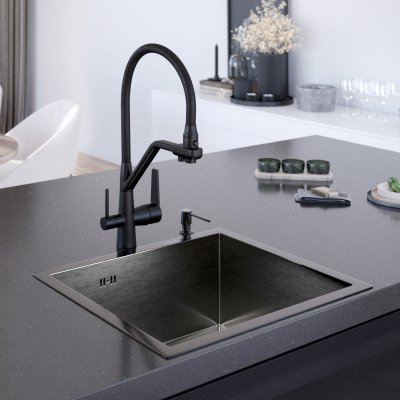 Мойка для кухни из нержавеющей стали Gerhans K35043B