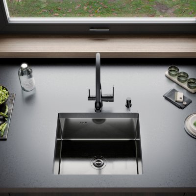 Мойка для кухни из нержавеющей стали Gerhans K35043B