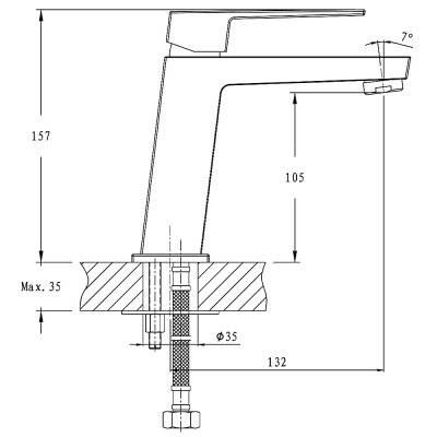 Смеситель для раковины Haiba HB11191