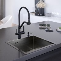 Мойка для кухни из нержавеющей стали Gerhans K35043B
