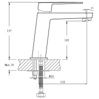 Смеситель для раковины Haiba HB11191