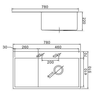 Мойка для кухни из нержавеющей стали Gerhans K37851G-R