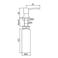 Дозатор для жидкого мыла Frap F408-9