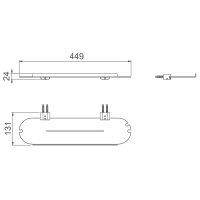 Полочка для ванной Gappo G30907-8