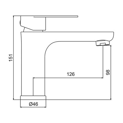 Смеситель для раковины Frap F10806-9