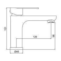 Смеситель для раковины Frap F10806-9