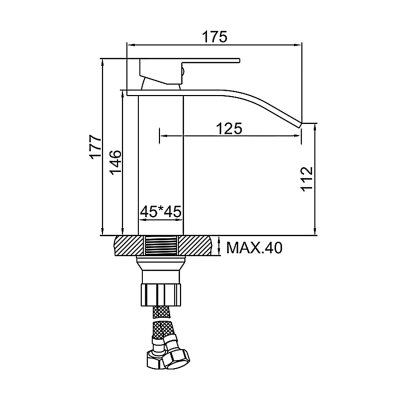 Смеситель для раковины Ledeme L1055B-29