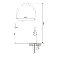 Смеситель для кухни Rose R458C