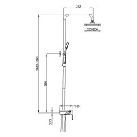 Душевая стойка Gappo G2496-16