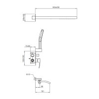 Душевой комплект Gappo G7107-73