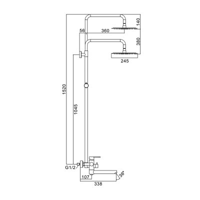 Душевая стойка Frap F24801-9