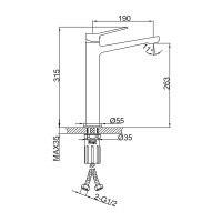 Смеситель для раковины Frap F1061-23