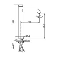 Смеситель для раковины Gappo G1006-23