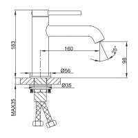 Смеситель для раковины Gappo G1006-3