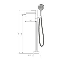 Смеситель для ванны Gappo G3006-6