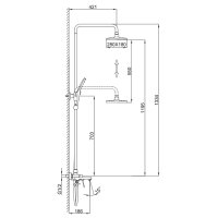 Душевая стойка Frap F2486-9