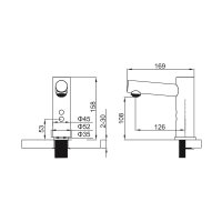 Смеситель для раковины Ledeme L1655-1