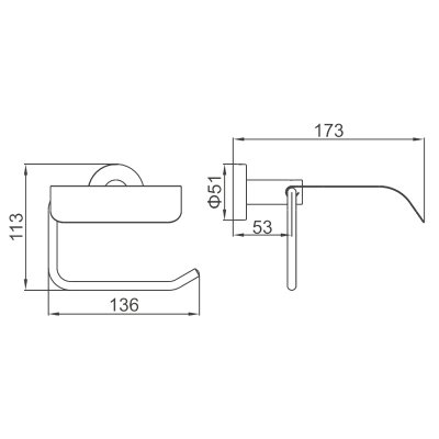 Держатель туалетной бумаги Ledeme L71903