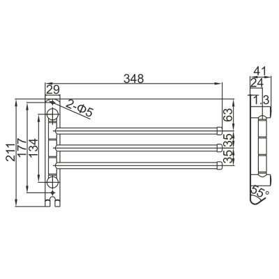 Полотенцедержатель Ledeme L70113