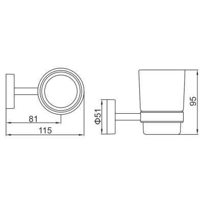 Стакан Ledeme L71906